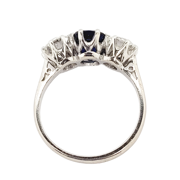 Natural sapphire and diamond engagement ring SKU: 7009 DBGEMS - image 3