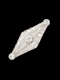 Art deco diamond lozenge shaped brooch SKU: 7011 DBGEMS - image 4