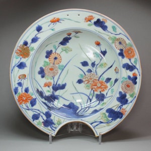 Japanese Imari barber's bowl, c.1700