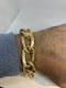 Lovely 1970,s large intertwined 18ct gold bracelet at Deco&Vintage Ltd - image 4