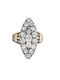 Antique old mine cut diamond marquise cluster ring SKU: 7048 DBGEMS - image 1