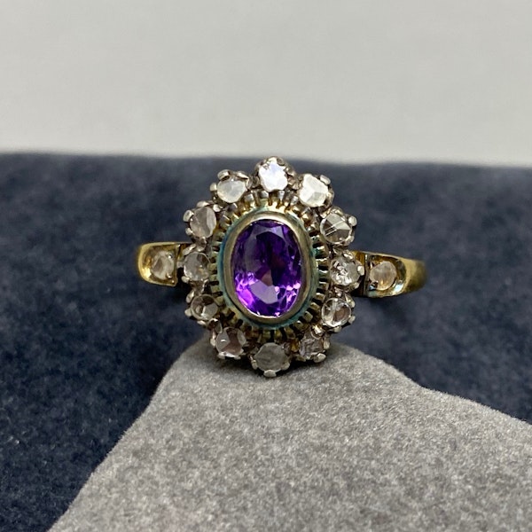 Amethyst Diamond Ring in 18ct Gold date circa 1880, Lilly's Attic since 2001 - image 11