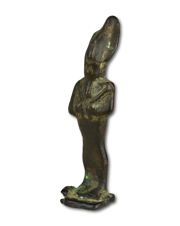 Bronze votive figure of Osiris. Egyptian, Late Period (c. 713–332 BC). - image 1