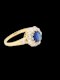 Victorian sapphire and diamond cluster engagement ring SKU: 7060 DBGEMS - image 2