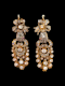 Antique hand diamond drop earrings SKU: 7064 DBGEMS - image 1