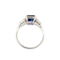 Art deco sapphire and diamond engagement ring SKU: 7067 DBGEMS - image 2