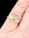 Fine fancy intense asscher cut diamond engagement ring SKU: 7069 DBGEMS - image 2