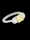 Fine fancy intense asscher cut diamond engagement ring SKU: 7069 DBGEMS - image 4
