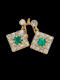 Emerald and diamond earrings SKU: 7074 DBGEMS - image 3