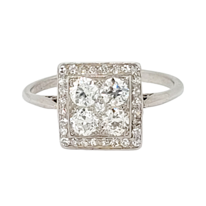 Art deco diamond ring SKU: 7085 DBGEMS