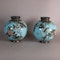 Pair of silver and copper wire cloisonné vases, Meiji (1868-1912), circa 1900 - image 1