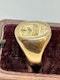 Lovely and heavy 18ct gold signet ring at Deco&Vintage Ltd - image 2