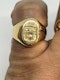 Lovely and heavy 18ct gold signet ring at Deco&Vintage Ltd - image 3