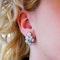 Modern Vintage Style Diamond And Platinum Floral Clip Earrings, 4.12 Carats - image 2