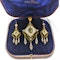 Antique Italian Micromosaic And Gold Brooch-Cum-Pendant And Earrings Suite, Circa 1870 - image 2