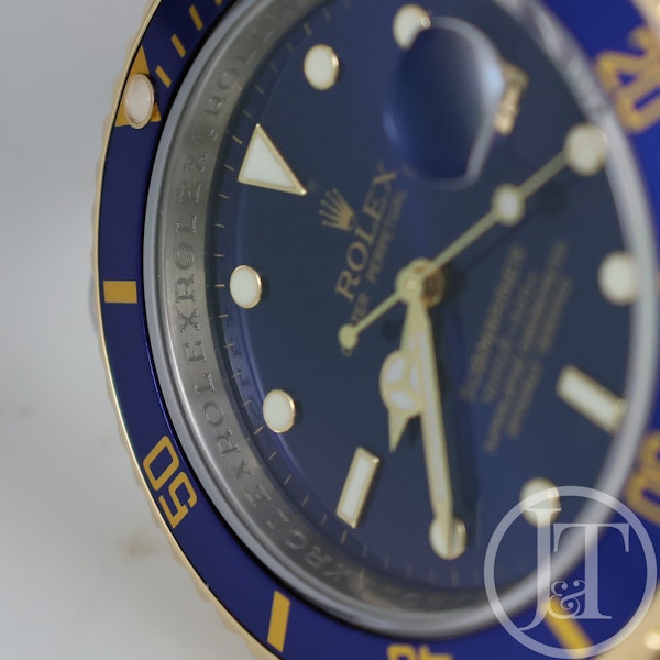 Rolex Submariner Date 16613 Blue 2008 Rehaut Oyster Pre Owned - image 7