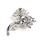 Vintage Oscar Heyman Sapphire, Diamond And Platinum Flower Brooch, Circa 1964 - image 3