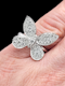 Vintage diamond butterfly ring SKU: 7100 1950 - image 3