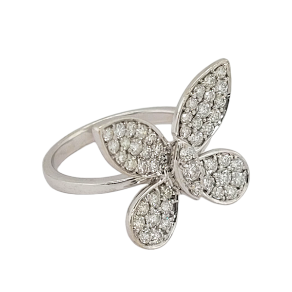 Vintage diamond butterfly ring SKU: 7100 1950 - image 2