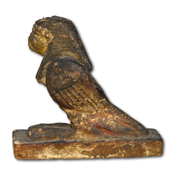 Wood and gesso Ba bird. Ancient Egyptian, Ptolemaic Period, circa 304-30 B.C. - image 1