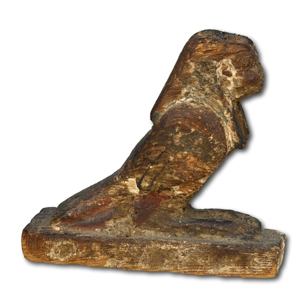 Wood and gesso Ba bird. Ancient Egyptian, Ptolemaic Period, circa 304-30 B.C. - image 3