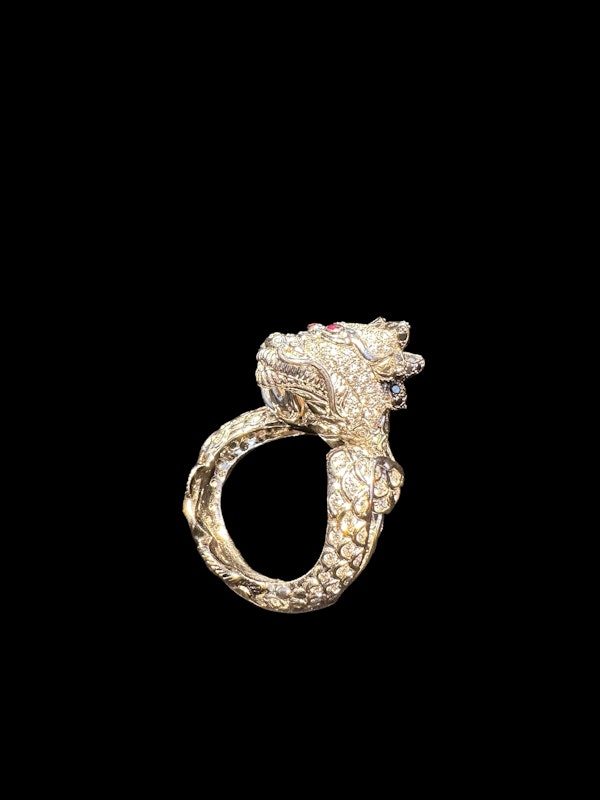 Fancy Dragon Diamond Ring - image 4