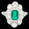 Fabulous emerald and diamond art deco ring SKU: 7105 DBGEMS - image 1