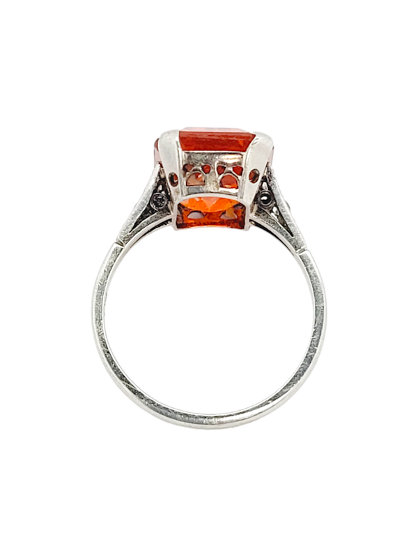 Art deco fire opal and diamond ring SKU: 7103 DBGEMS - image 3