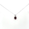 White Gold Amethyst Necklace - image 2