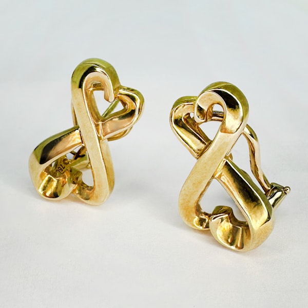 Tiffany&Co Double Heart Love Earrings  CHIQUE TO ANTIQUE - image 1
