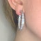 10.5ct Large Baguette Diamond Hoop Earrings  CHIQUE TO ANTIQUE - image 2