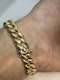 Lovely super heavy 18ct gold curb link bracelet at Deco&Vintage Ltd - image 5