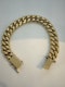 Lovely super heavy 18ct gold curb link bracelet at Deco&Vintage Ltd - image 2
