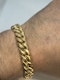 Lovely super heavy 18ct gold curb link bracelet at Deco&Vintage Ltd - image 4