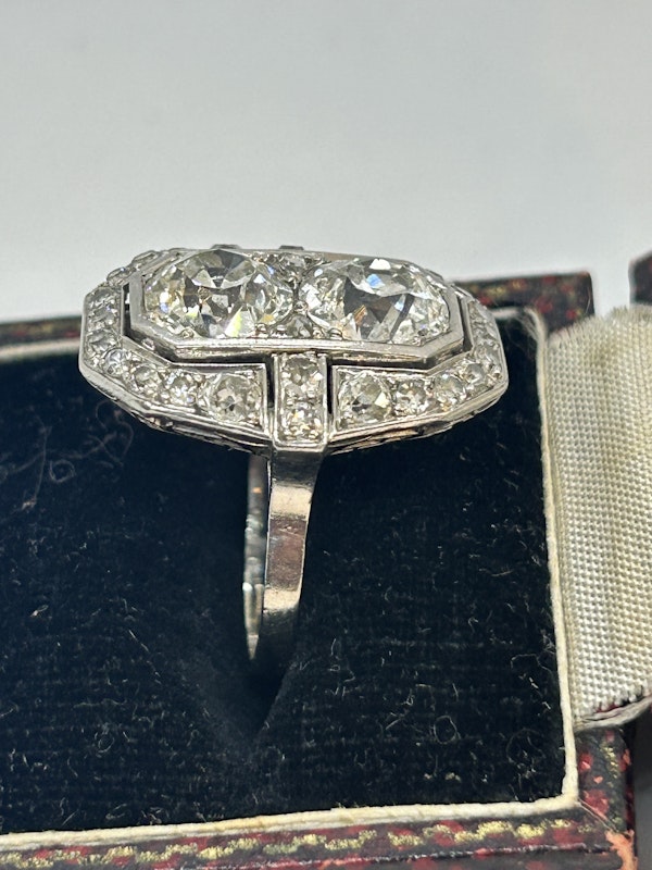 Beautiful Art Deco French diamond platinum ring at Deco&Vintage Ltd - image 4