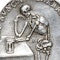 Silver vanitas medal with a skeleton & the bust of a woman. German, 17th century - image 3