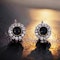 Antique C1900 Sapphire and Diamond Earrings. - image 1