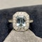 Aquamarine Diamond Ring in Platinum date circa 1980, SHAPIRO & Co since1979 - image 10