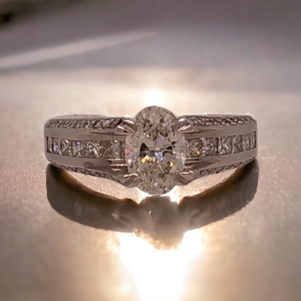 Oval Diamond Ring By Verragio New York. - image 1