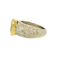 Natural Fancy Yellow Pear Shaped Diamond Ring. - image 2