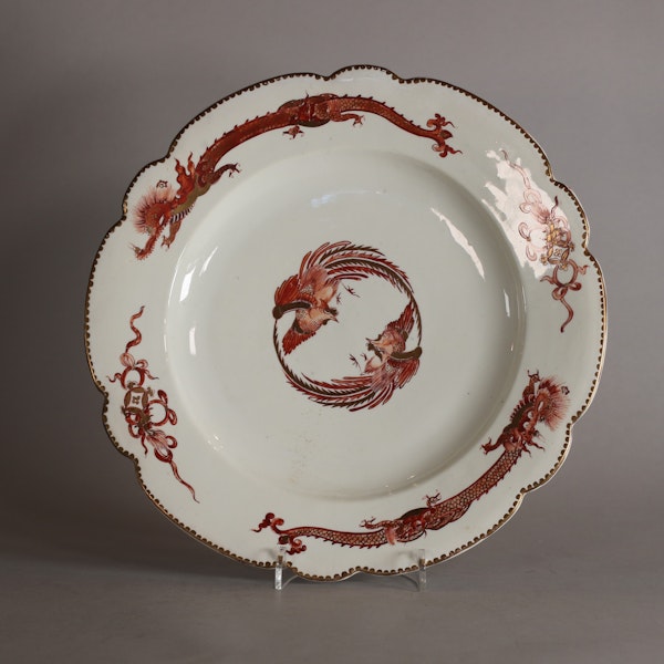 Chantilly 'red dragon' saucer dish, c.1740 - image 1