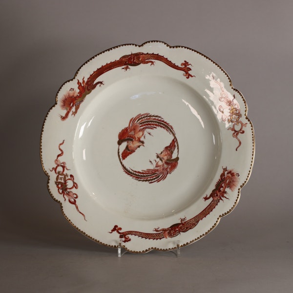 Chantilly 'red dragon' saucer dish, c.1740 - image 3