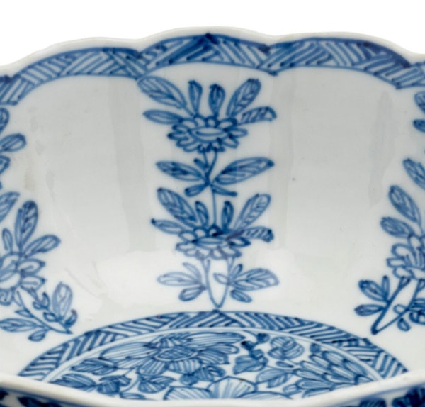 A Chinese Blue and White Stem Bowl - image 2