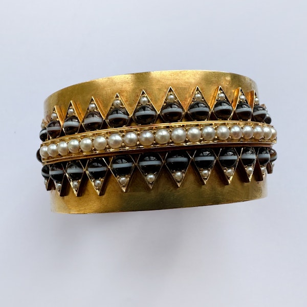 Victorian Wide Gold Bangle CHIQUE TO ANTIQUE - image 3