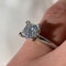 1.19ct Diamond Engagement Ring Tiffany&Co  CHIQUE to ANTIQUE Stand 375 - image 4