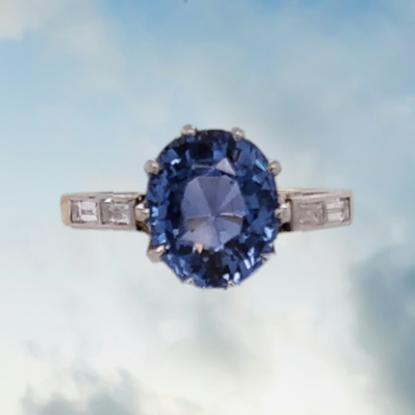 Sapphire and Diamond Ring. - image 1