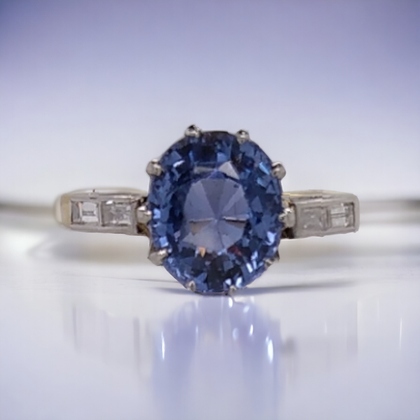 Sapphire and Diamond Ring. - image 3