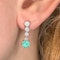 Antique Emerald & Diamond Earrings. CHIQUE to ANTIQUE - image 1