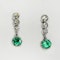 Antique Emerald & Diamond Earrings. CHIQUE to ANTIQUE - image 2
