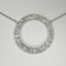 Platinum Diamond Circle Necklace  CHIQUE to ANTIQUE Stand 375 - image 2